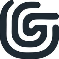 Stylized Monochromatic Emblem Logo with Depth in Minimalist Design. vector