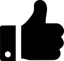 Minimalist Thumbs Up, A Symbol of Approval and Unity. vector