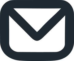 Minimalist Envelope Icon, Versatile Digital Art for Design Projects. vector