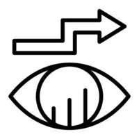 Predictive Analytics Line Icon Design vector