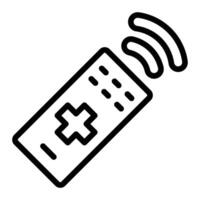 Remote Control Line Icon Design vector