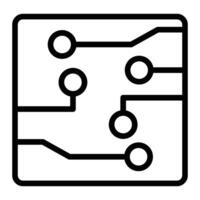 Circuit Line Icon Design vector
