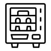Vending Machine Line Icon Design vector