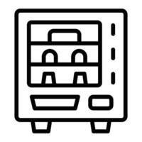 Vending Machine Line Icon Design vector