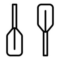 Paddle Line Icon Design vector