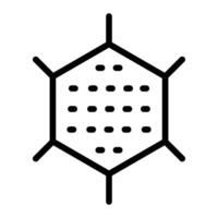 Quantum Dot Line Icon Design vector