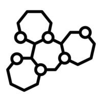 Nanostructure Line Icon Design vector