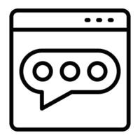 Virtual Assistant Line Icon Design vector