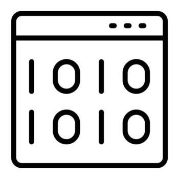 datos patrones línea icono diseño vector