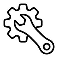 Fix Line Icon Design vector