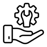 Technical Support Line Icon Design vector