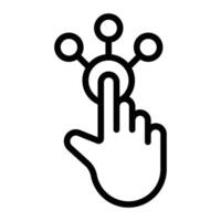 Digital Line Icon Design vector