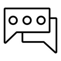 Forum Line Icon Design vector