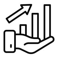 Presentation Line Icon Design vector