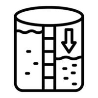 Nanofiltration Line Icon Design vector