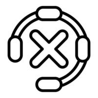 Error Line Icon Design vector