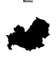 Molise outline map vector