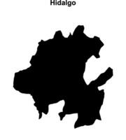 Hidalgo outline map vector