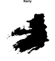 Kerry outline map vector