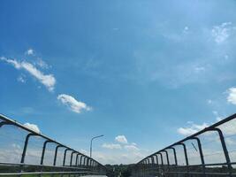 street view on the flyover with safety wire on two sides photo