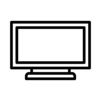 monitor icono o logo ilustración contorno negro estilo vector
