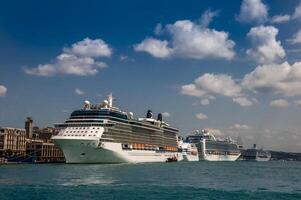 Classic passenger ferries, one of the symbols of Istanbul photo