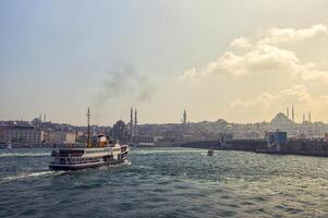 Classic passenger ferries, one of the symbols of Istanbul photo