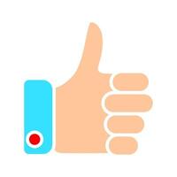 Like line icon. Thumb up, trump up, excellent, nice, good, exYour vote is important to us, confirmation, evaluation, rating. Feedback concept vector