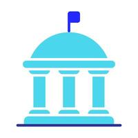 US government building icon. Politics, states, president, parliament, house of representatives, elections, election campaign, voter, landmark. vector