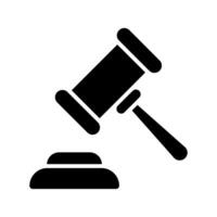 Judges hammer line icon. Gavel, court, justice, judge, constitution, rights and responsibilities, truth, oath on the Bible, accusation, prison term, pardon, crime, prosecutor, lawyer. vector