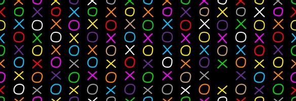 The game of tic-tac-toe banner. vector