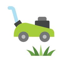 Lawn Mower Icon Design vector