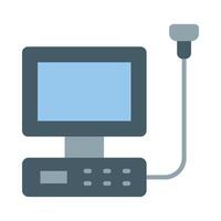 Ultrasound Machine Icon Design vector