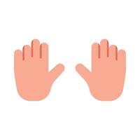 Two Hands Icon Design vector
