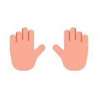 Two Hands Icon Design vector