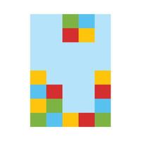 Tetris Icon Design vector