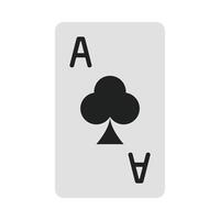 Ace Of Clover Icon Design vector