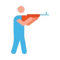 Shooting Game Icon Design vector