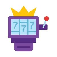 Jackpot Machine Icon Design vector