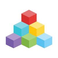 Cubes Icon Design vector