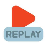 Instant Replay Icon Design vector