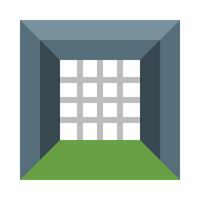 Batting Cage Icon Design vector