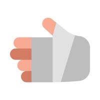 Broken Hand Icon Design vector