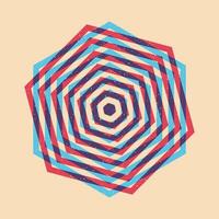 Geometric object with riso print effect. . Graphic element for fabric, textile, clothing, wrapping paper, wallpaper, poster. Graphic element. Perfect For your own decoration or design vector