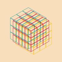 Geometric object with riso print effect. . Graphic element for fabric, textile, clothing, wrapping paper, wallpaper, poster. Graphic element. Perfect For your own decoration or design vector