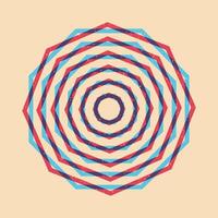Geometric object with riso print effect. Graphic element for fabric, textile, clothing, wrapping paper, wallpaper, poster. Graphic element. Perfect For your own decoration or design vector