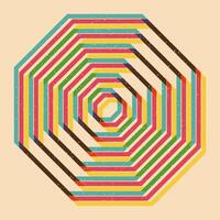 Geometric object with riso print effect. Graphic element for fabric, textile, clothing, wrapping paper, wallpaper, poster. Graphic element. Perfect For your own decoration or design vector