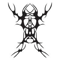 Neo tribal tattoo. Abstract ethnic shape in gothic style. Individual designer element for decorating vector