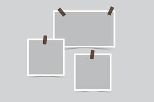 photo collage image frames for photo or Picture montage. Picture montage abstract. vector