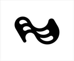 Letter N Wave Logo vector